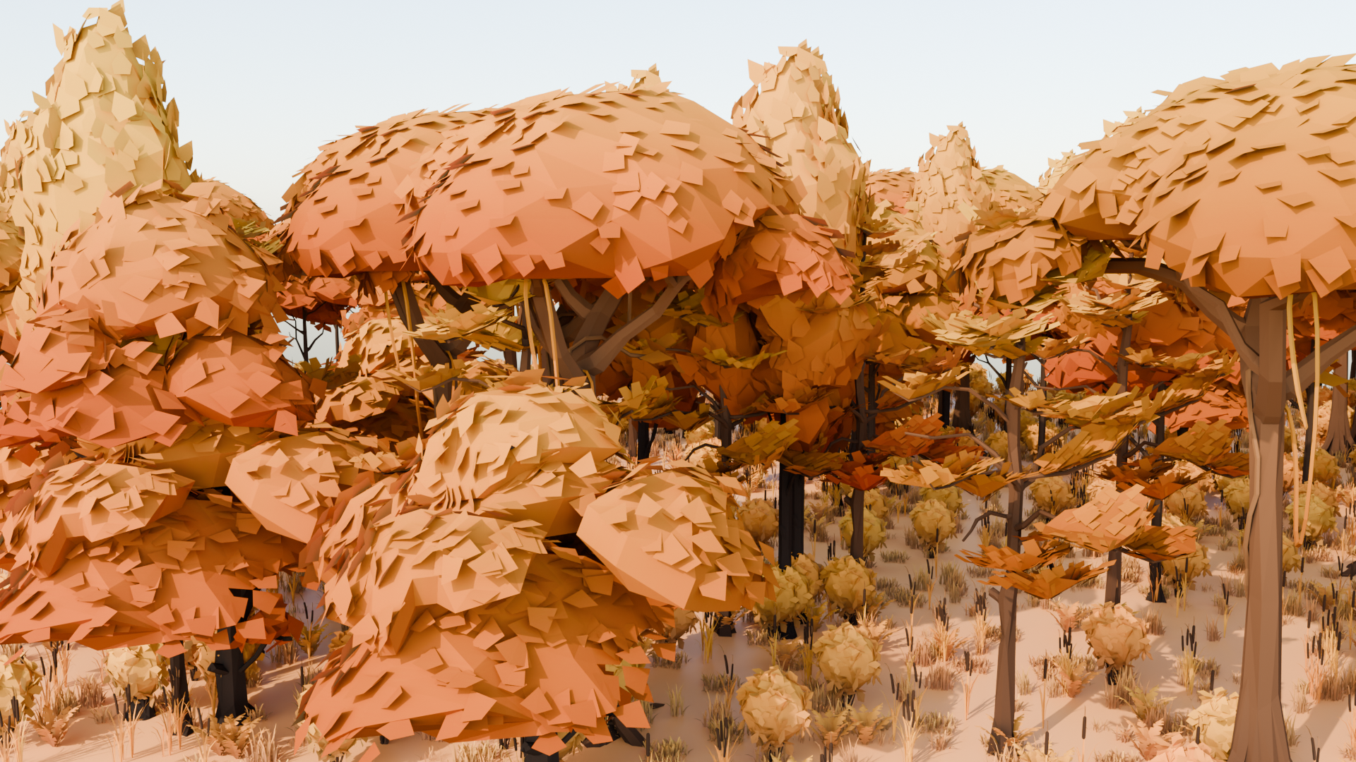 Poly Nature Pack 으로 10분 안에 쉽게 자연 환경 만들기